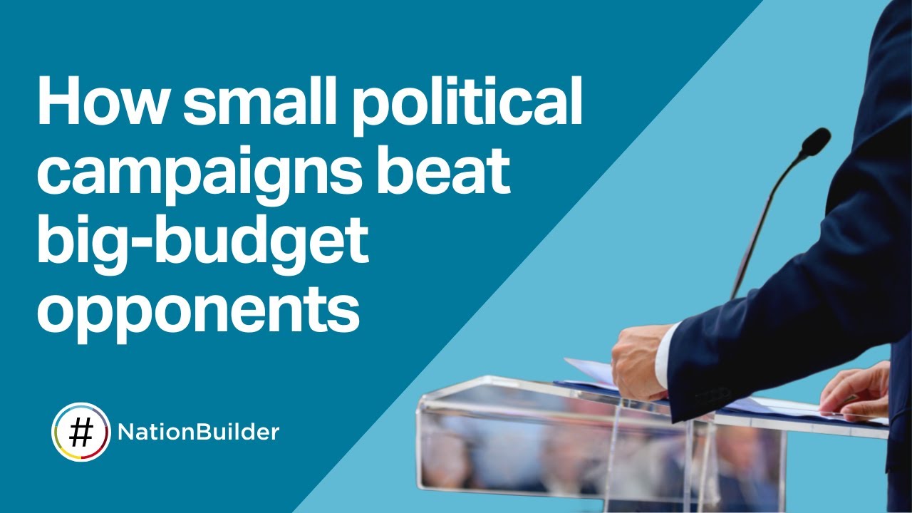 How to win your political election on a lean budget