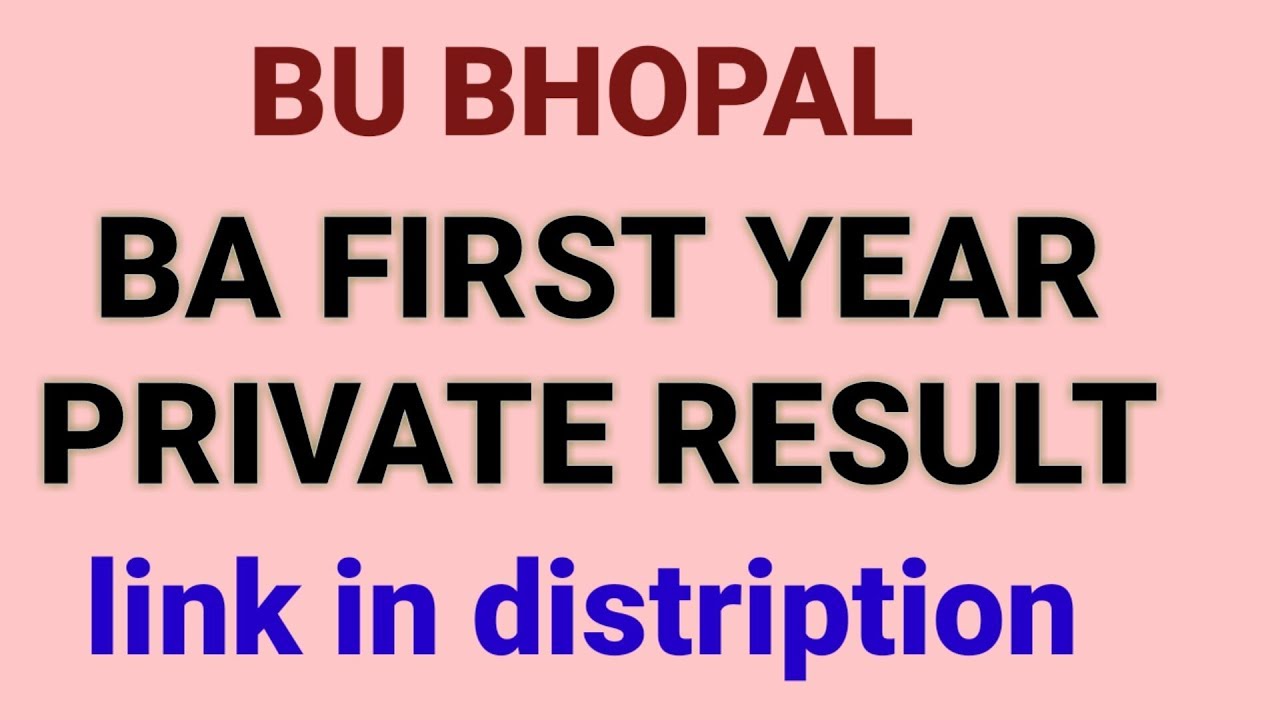 BA FIRST YEAR PRIVATE RESULT 2019