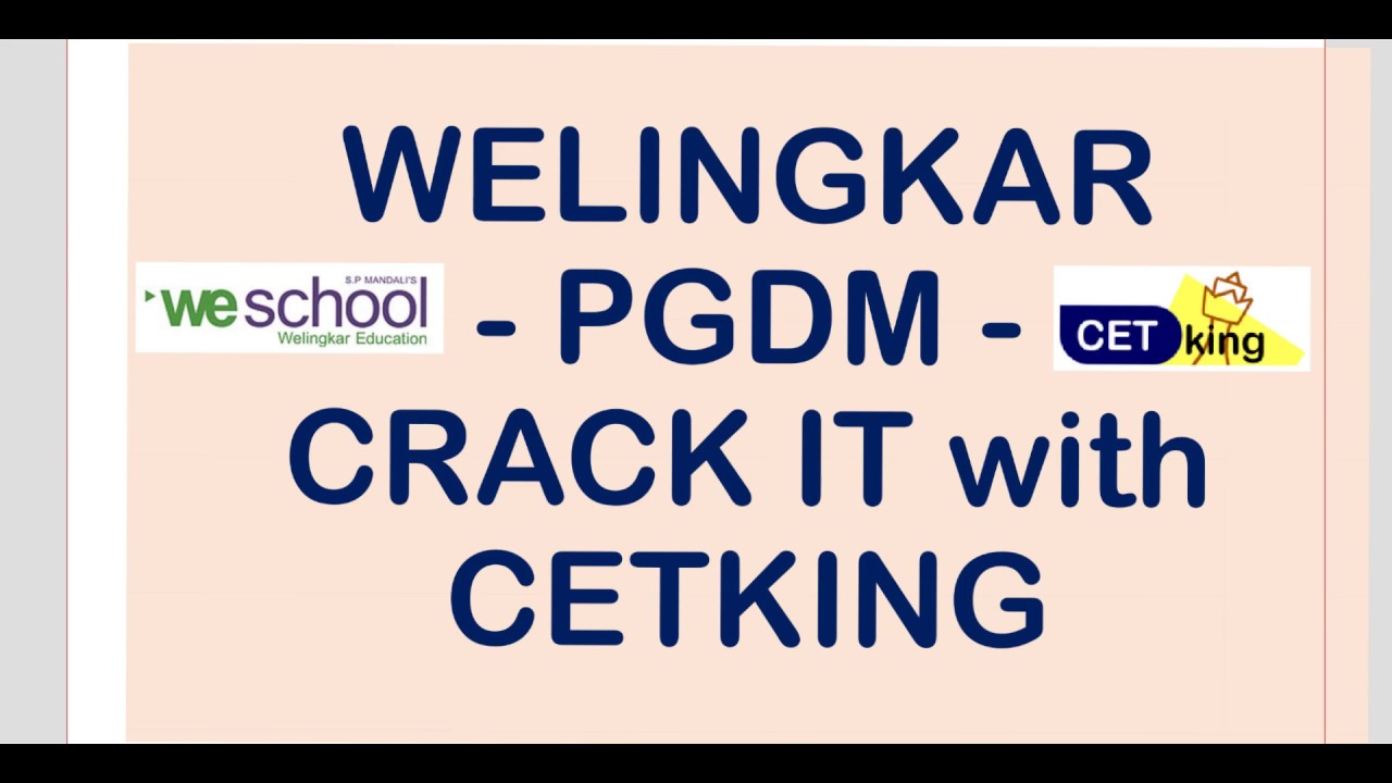 How to crack Welingkar GDPI 2021-23 | WeSchool PGDM 2021-23