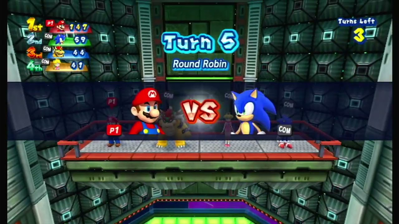 Mario and Sonic at the London 2012 Olympic Games - Dream Trampoline - Mario vs Sonic and Peach