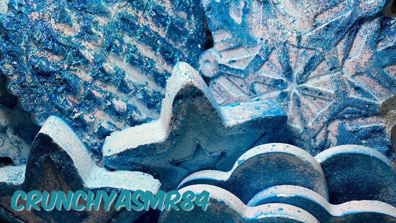 13 Blue Gym Chalk Crush | Sleep Aid | Oddly Satisfying | ASMR