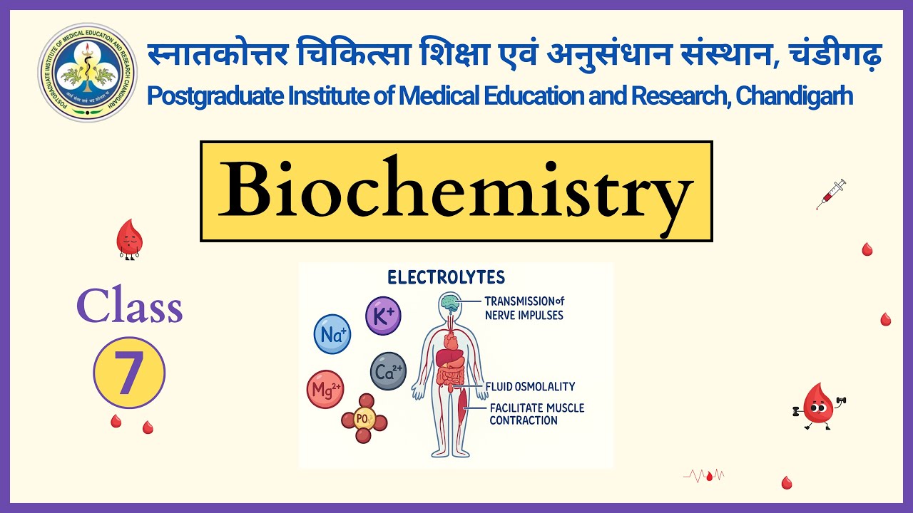 Biochemistry - 07 Class | PGIMER | KGMU | CCRAS | In hindi