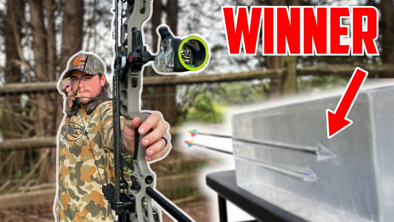 SLOW MOTION Fixed Vs Mechanical Broadhead Test!