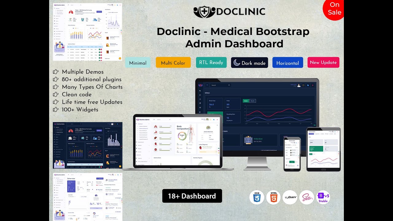 Doctor Dashboard for Medical Web App &ndash; Built on Bootstrap 5