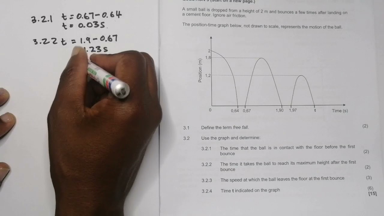 Physics | Position-Time Graph | DBE November 2020