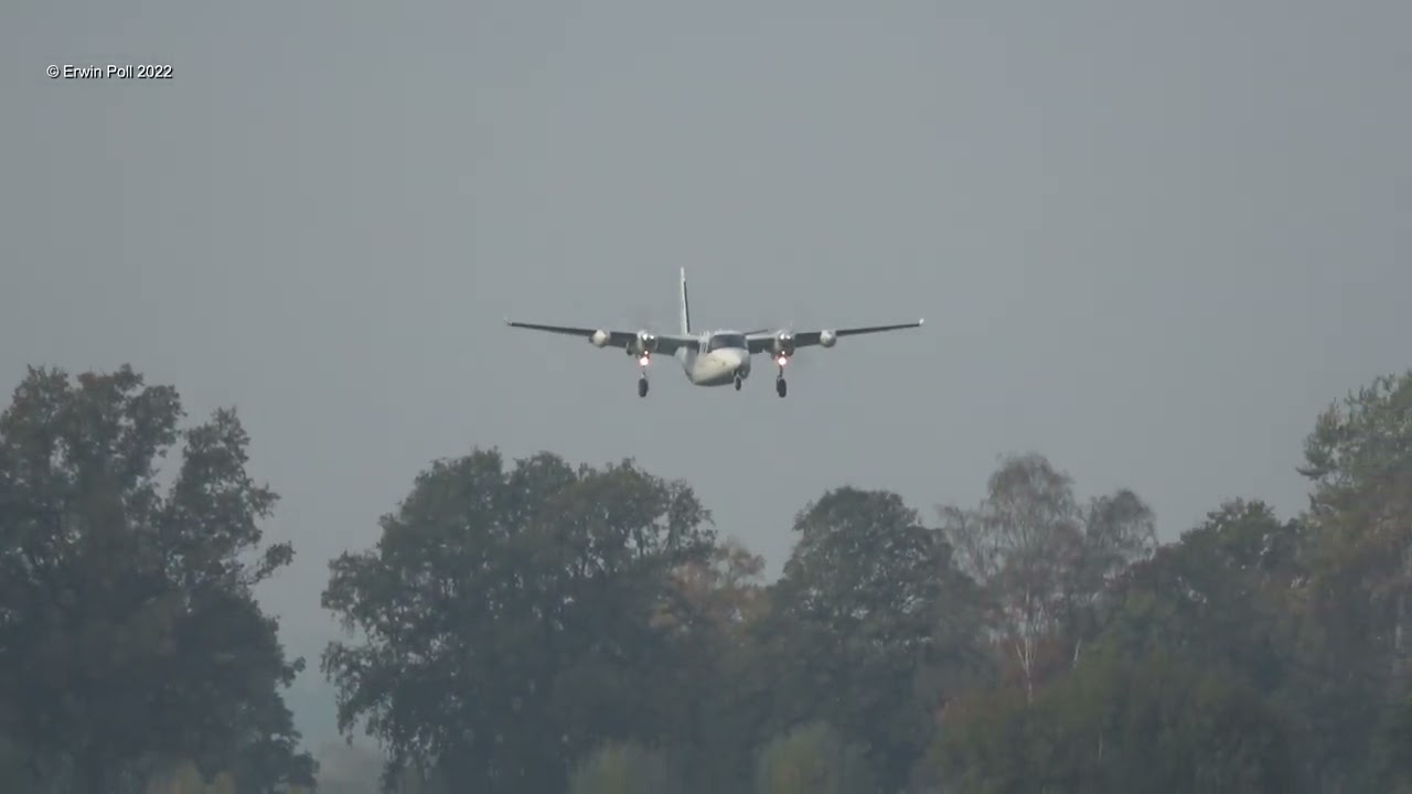 Rockwell 690A Turbo Commander OE-FME departure&Back Motor issue&Departure Teuge Airport 29 Okt 2022