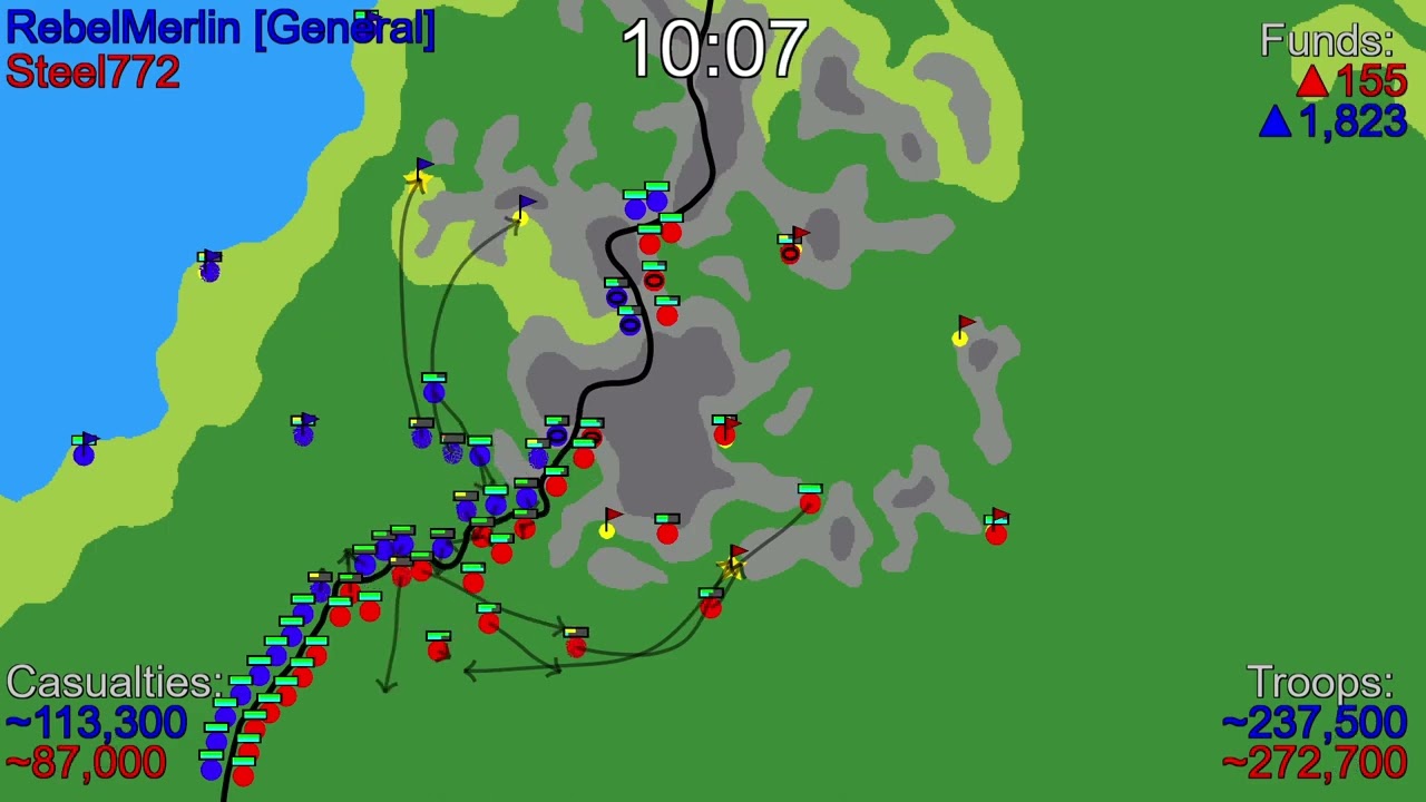 Cycling Units Like Crazy Against General Merlin // War of Dots