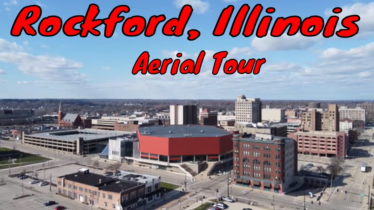 Rockford, Illinois Aerial Tour by Drone