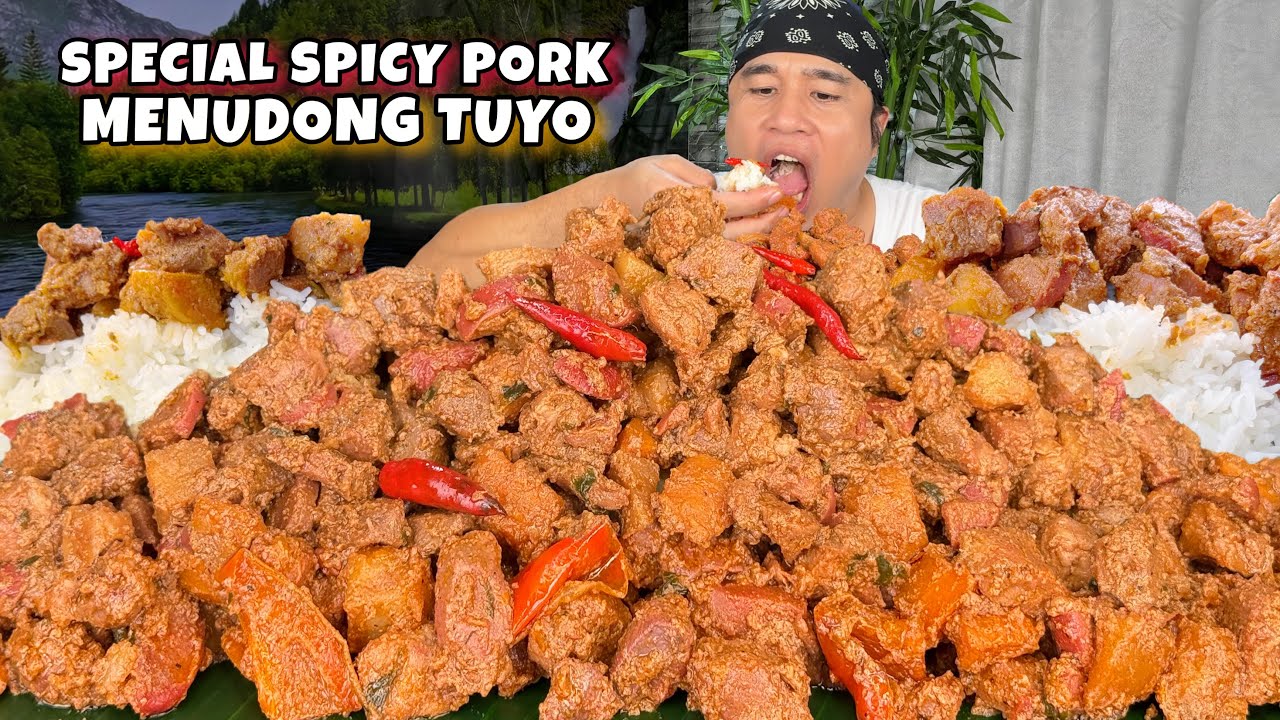 Special Spicy Pork Menudong Tuyo Mukbang
