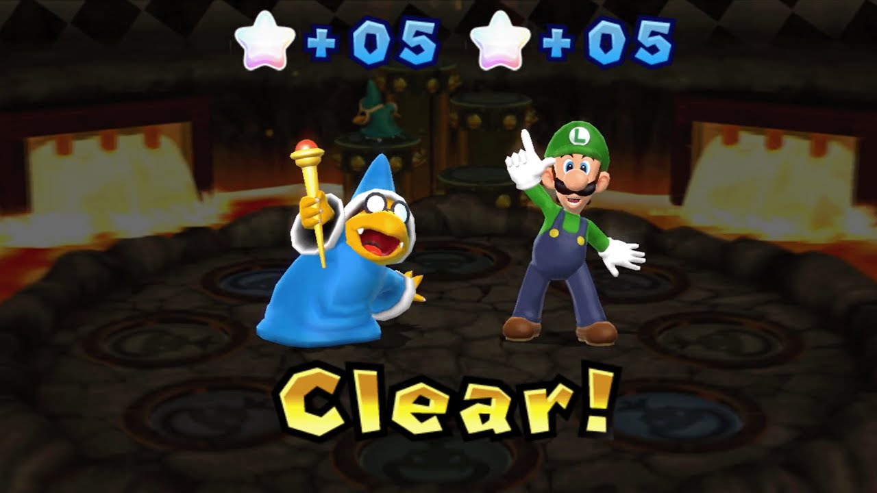 Mario Party 9 - Magikoopa vs Shy Guy vs  Luigi vs Mario - Boo's Horror Castle