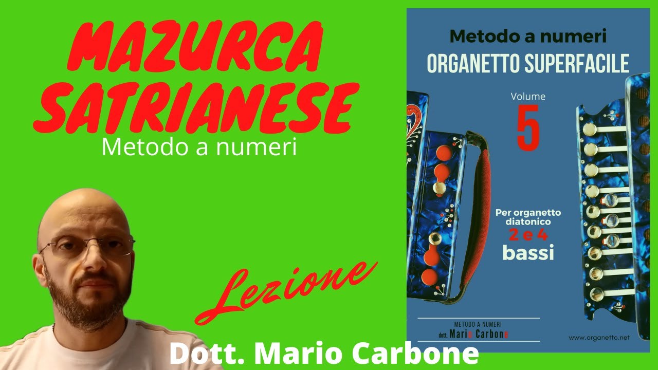 Lezione - MAZURCA SATRIANESE - ORGANETTO SUPERFACILE  Vol. 5