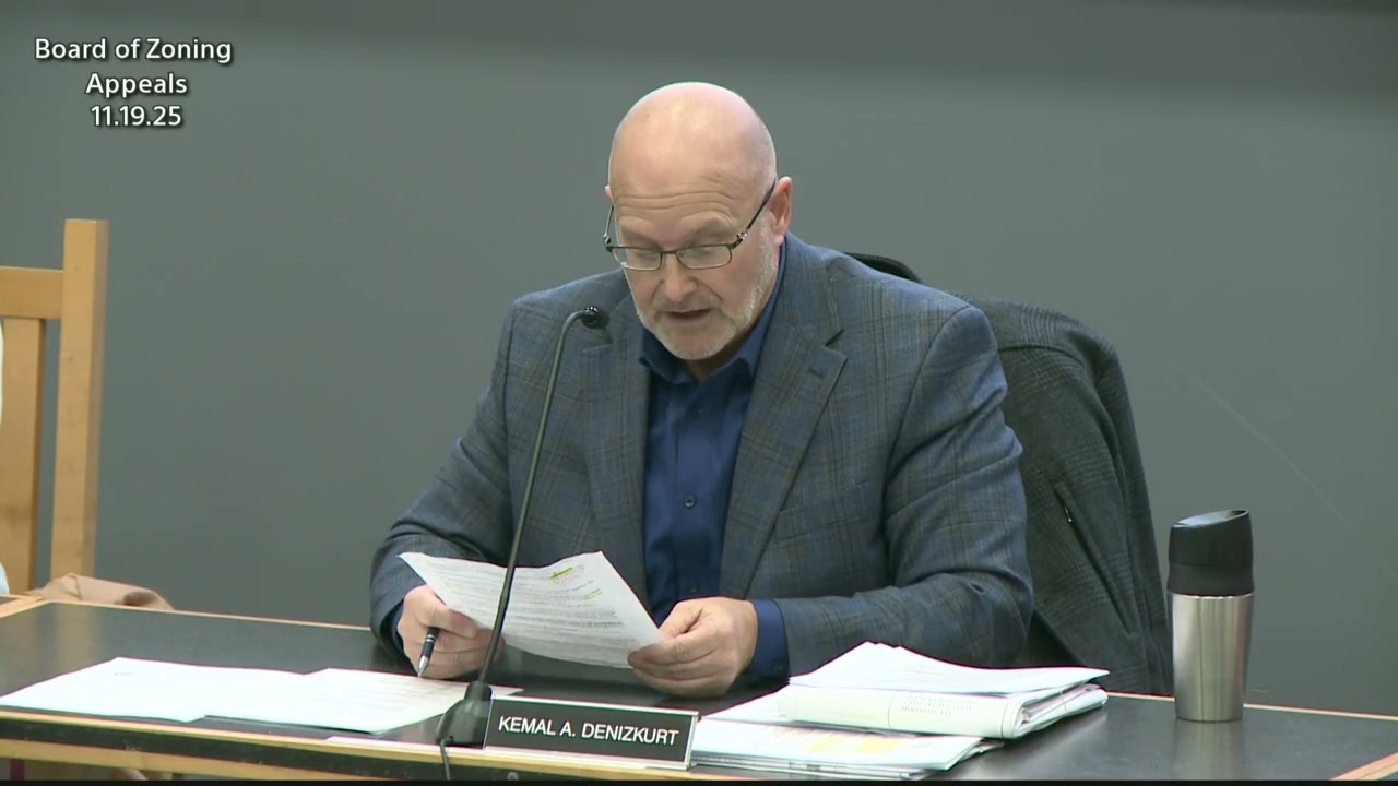 Board of Zoning Appeals - November 19, 2025