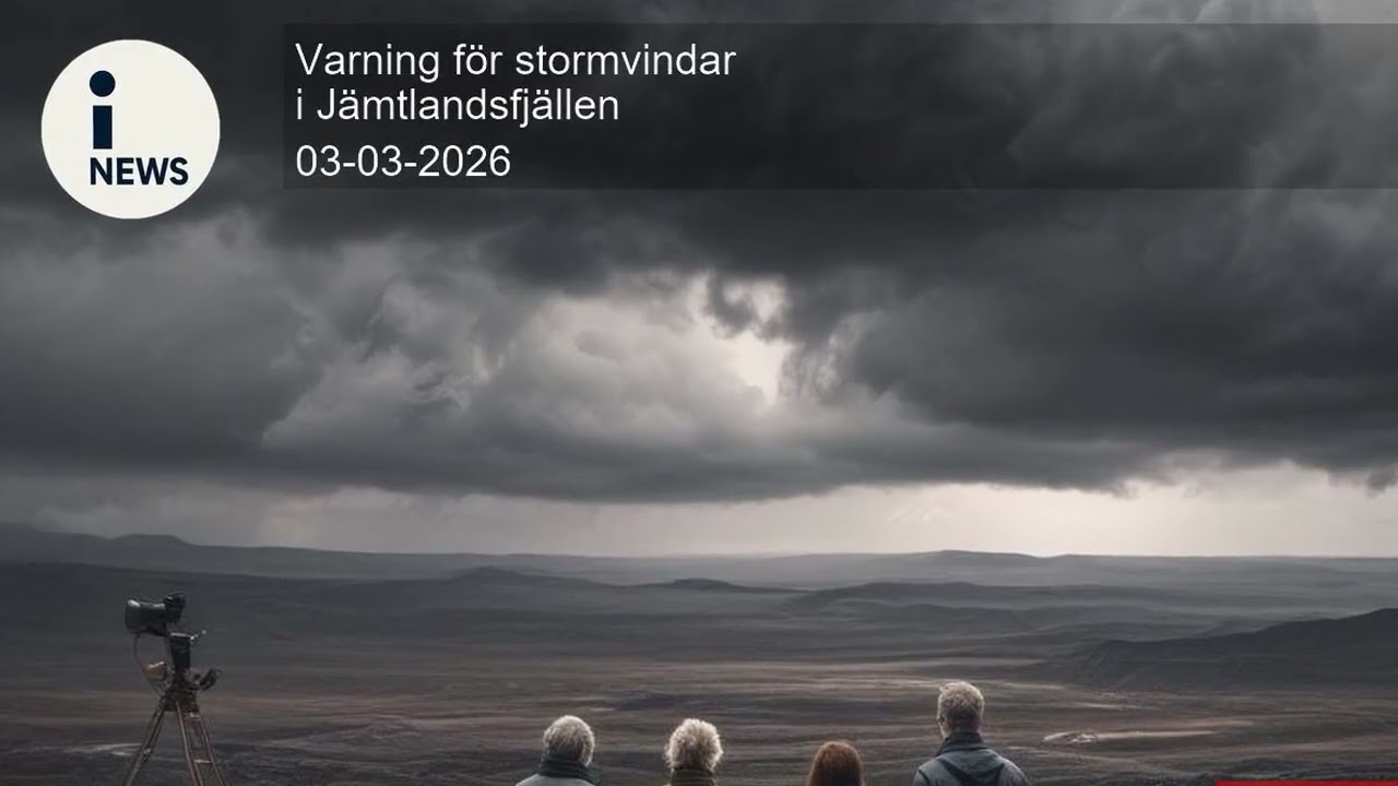Varning för stormvindar i Jämtlandsfjällen