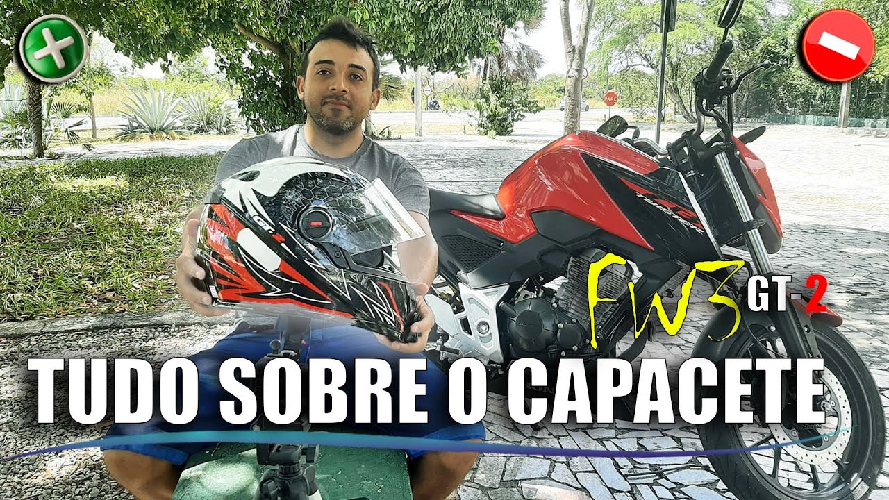 CAPACETE FW3 - GT2 Tudo o que vc precisa saber ANTES DE COMPRAR !!!