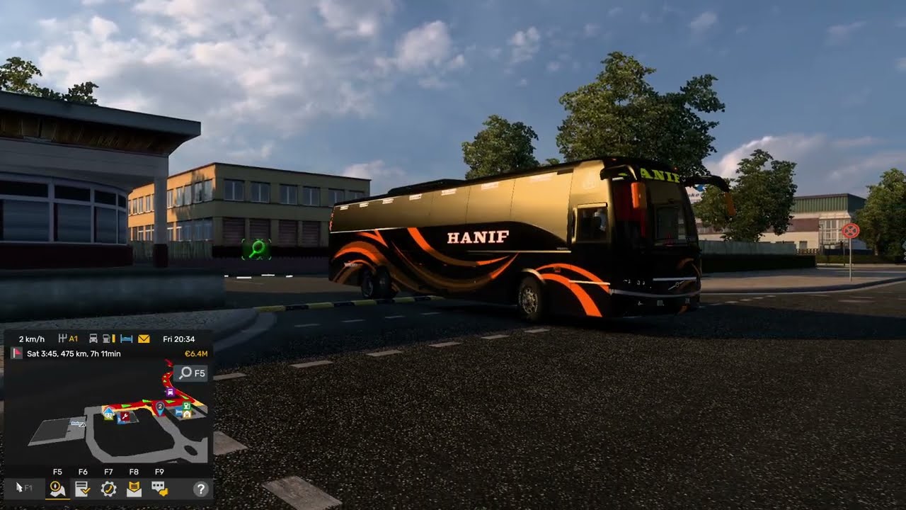 Ets2 bus mod Driving