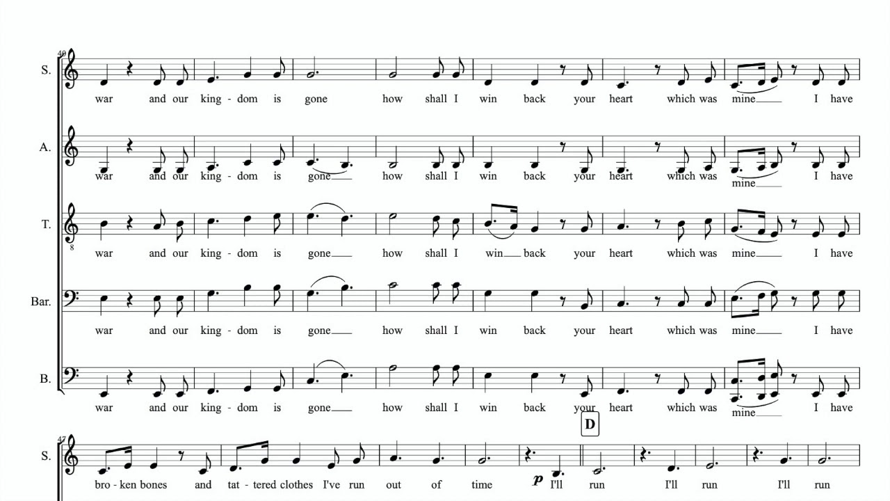 Run to you - Tenor