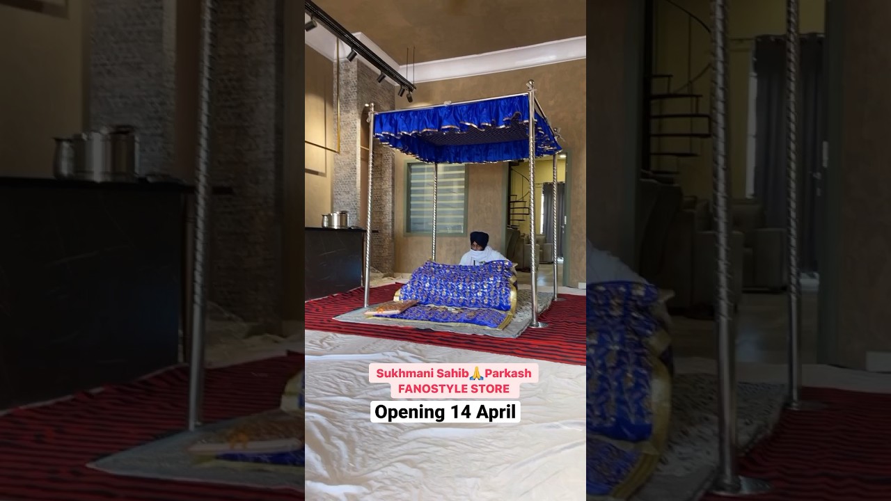 Sukhmani Sahib 🙏 Parkash at Fanostyle store ✅Opening 14 April, Mullanpur,LUD #shorts #sukhmanisahib