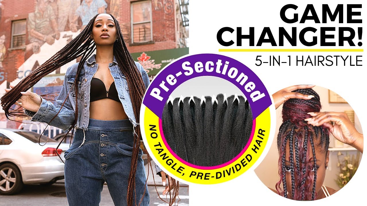 NEW HAIR ALERT! GODDESS KNOTLESS BOX BRAIDS FT JANET COLLECTION'S EZ SPLIT HAIR