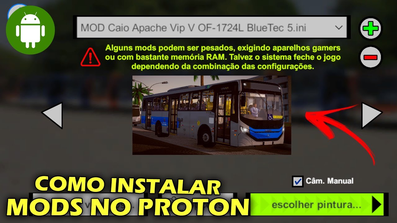 COMO BAIXAR E INSTALAR MODS NO PROTON BUS SIMULATOR - 2021 (ANDROID)