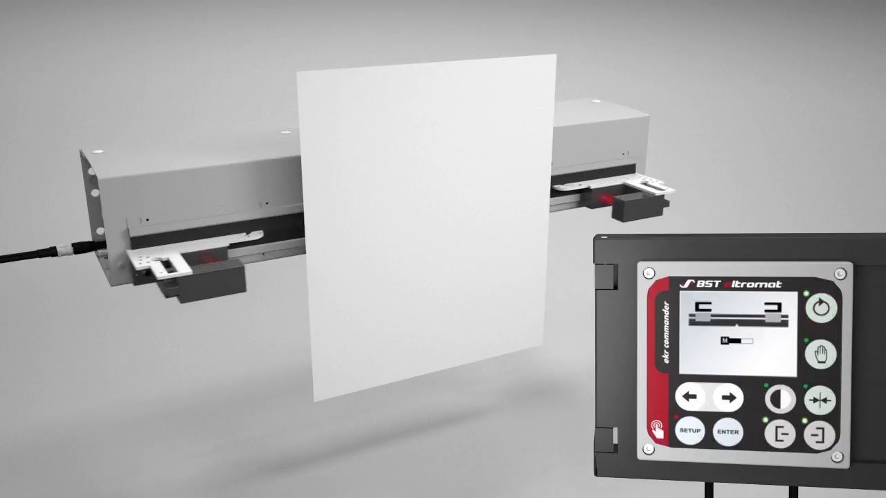 BST Web Guiding Sensor Positioner FVG POS 100 - Setup Web width measurement