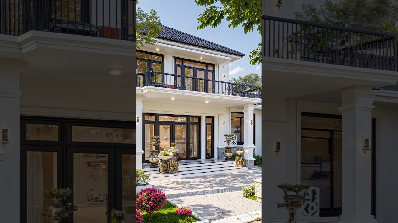 Beautiful 2-Storey House with Pitched Tile Roof