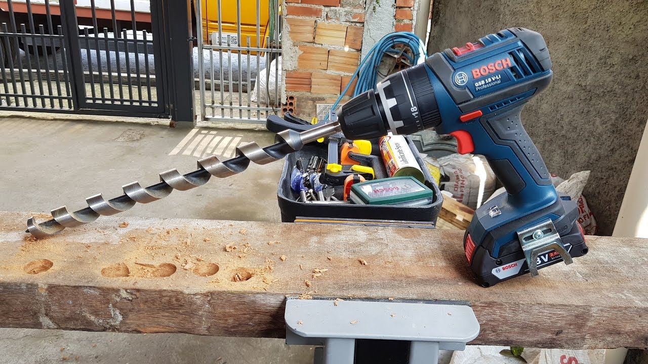 Parafusadeira Furadeira De Impacto Bosch GSB 18v-LI - REVIEW E TESTE DE USO