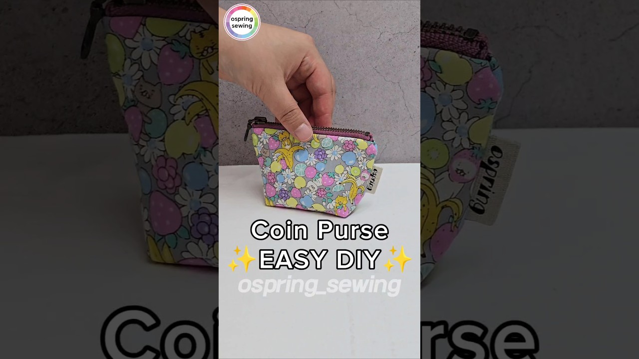 [DIY] Cute Coin Purse 👛🐱🍌
