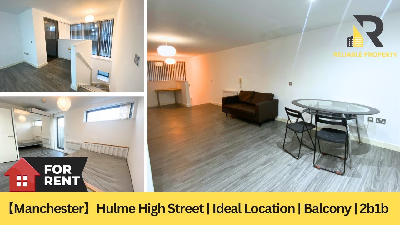 【For Rent-Manchester】Hulme High Street | Ideal Location | Balcony | 2b1b