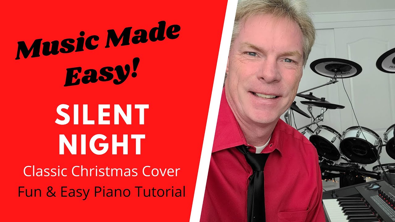 Play Silent Night Christmas Song -  FUN & EASY PIANO for BEGINNERS!