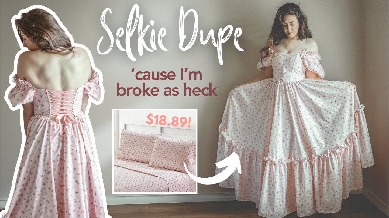 Making My DREAM Cottagecore Dress with $18 BEDSHEETS (selkie who?)