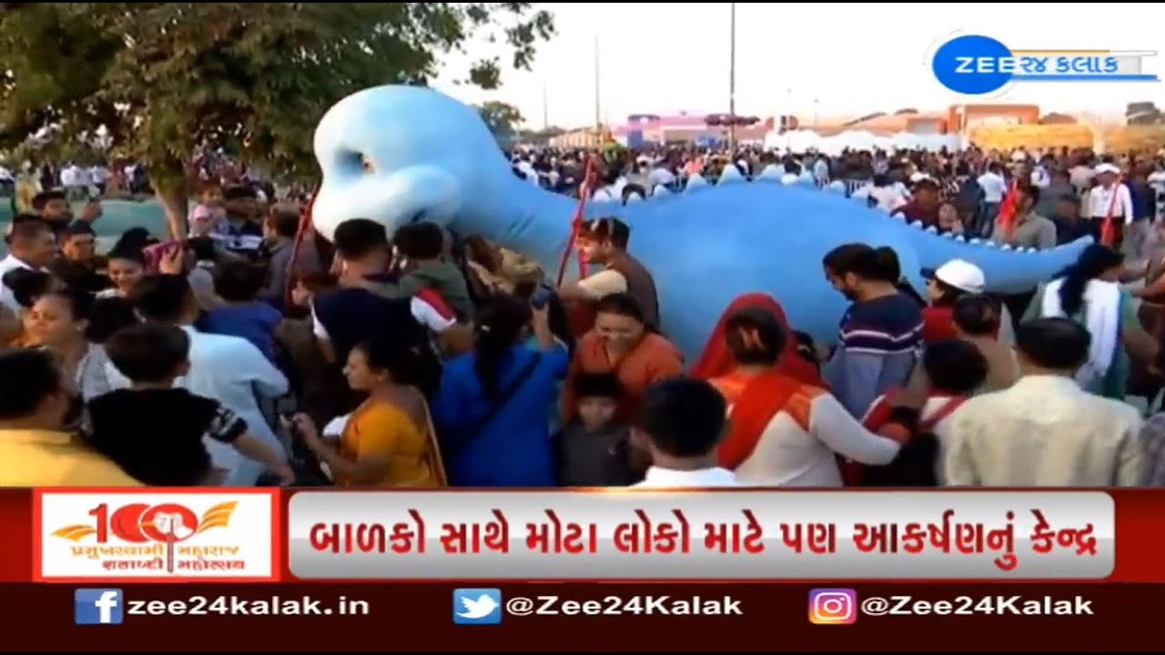 Swapna Nagri at Pramukh Swami Nagar attracting visitors taking part in centenary celebrations of PSM