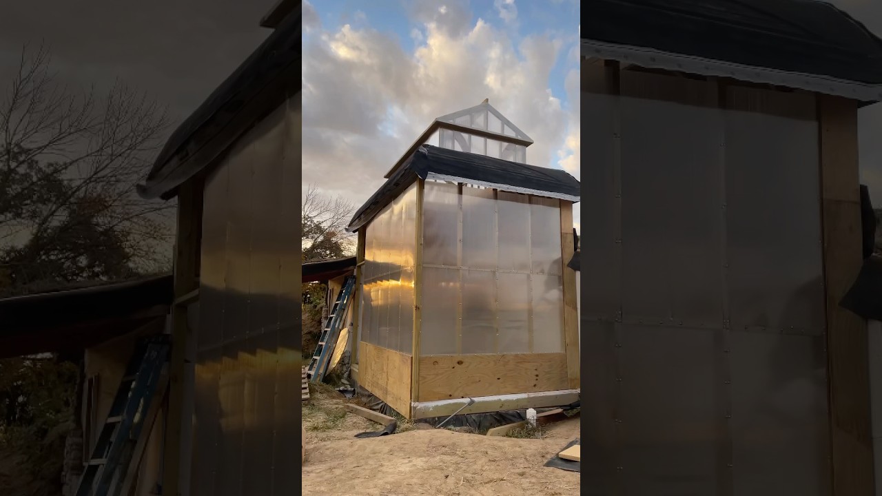 A greenhouse for the Halfling House #construction #building #hobbit