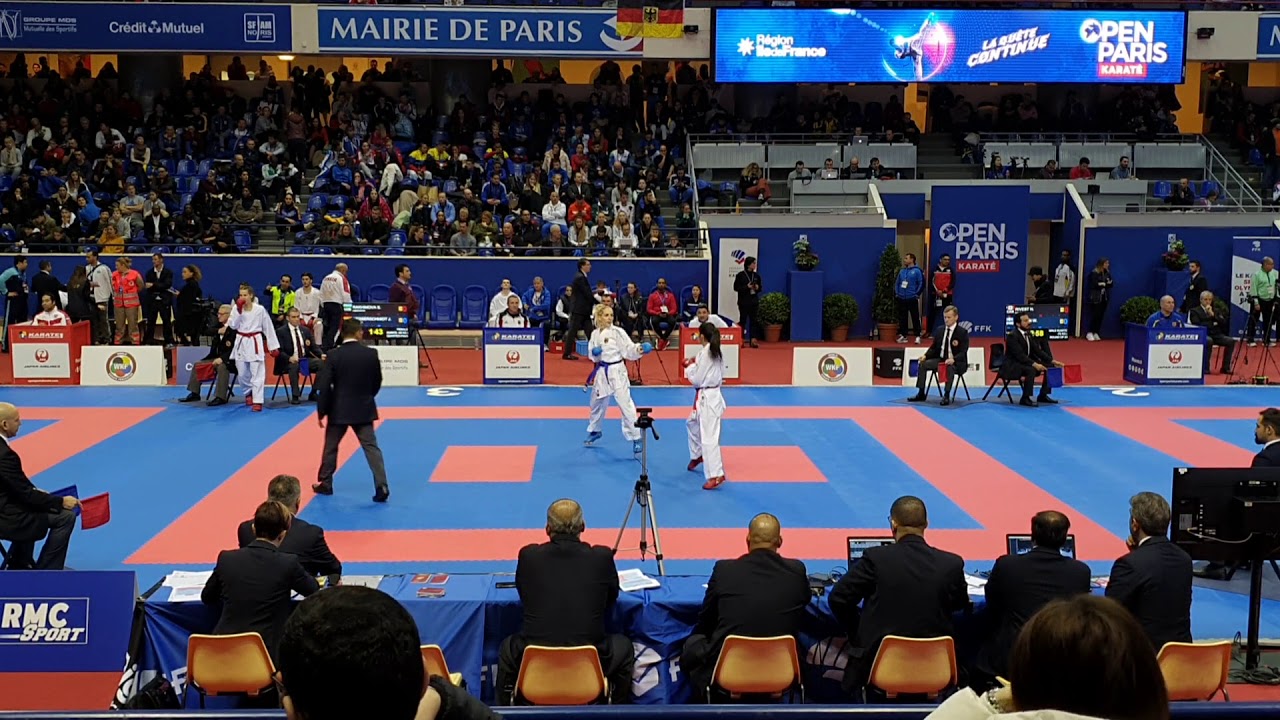 Sevinch Rakhimova (UZB) -  MESSERSCHMIDT JANA (GER) KARATE-1 PREMIER LEAGUE - PARIS 2020