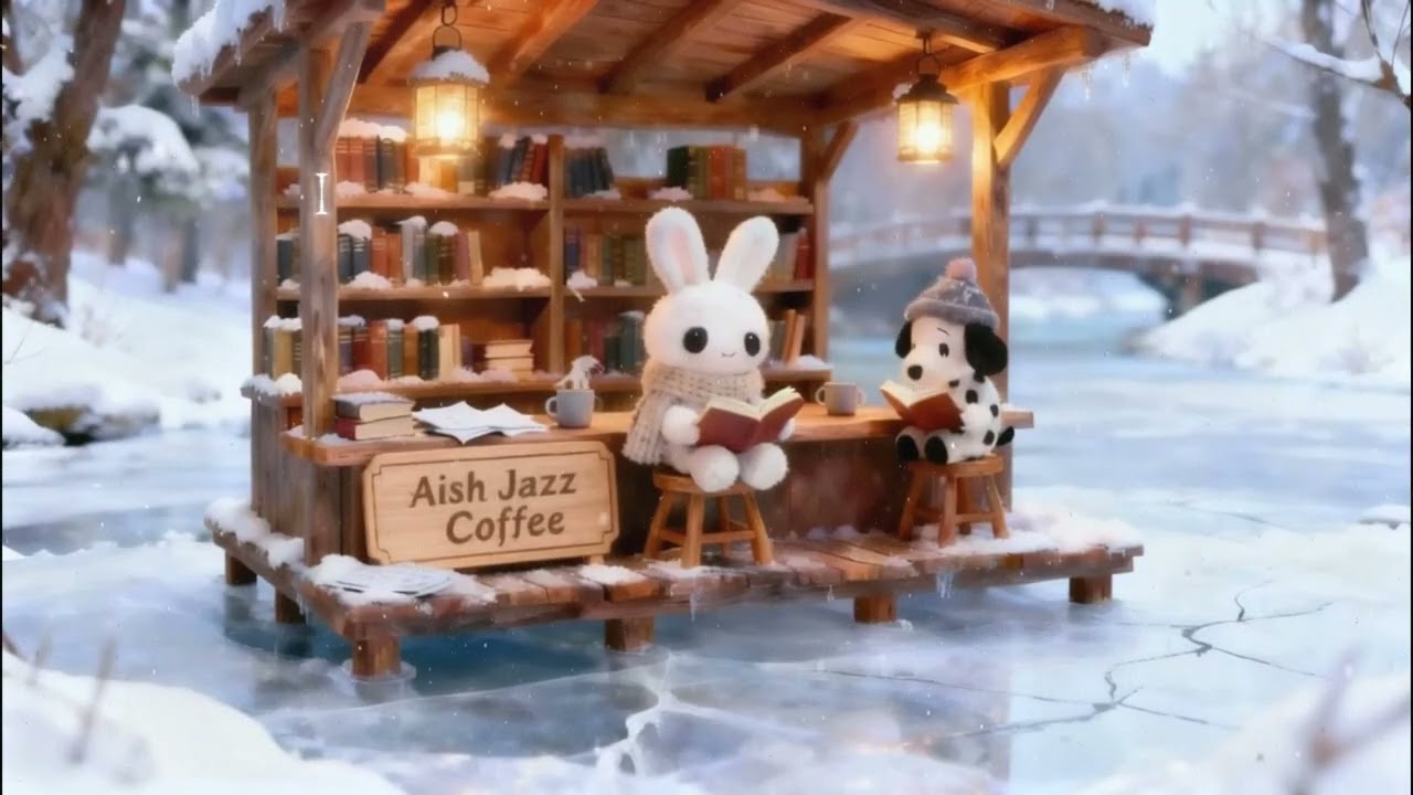 Winter Wonderland Ambience ❄️ Relaxing Lofi Jazz Music for Sleep & Stress Relief