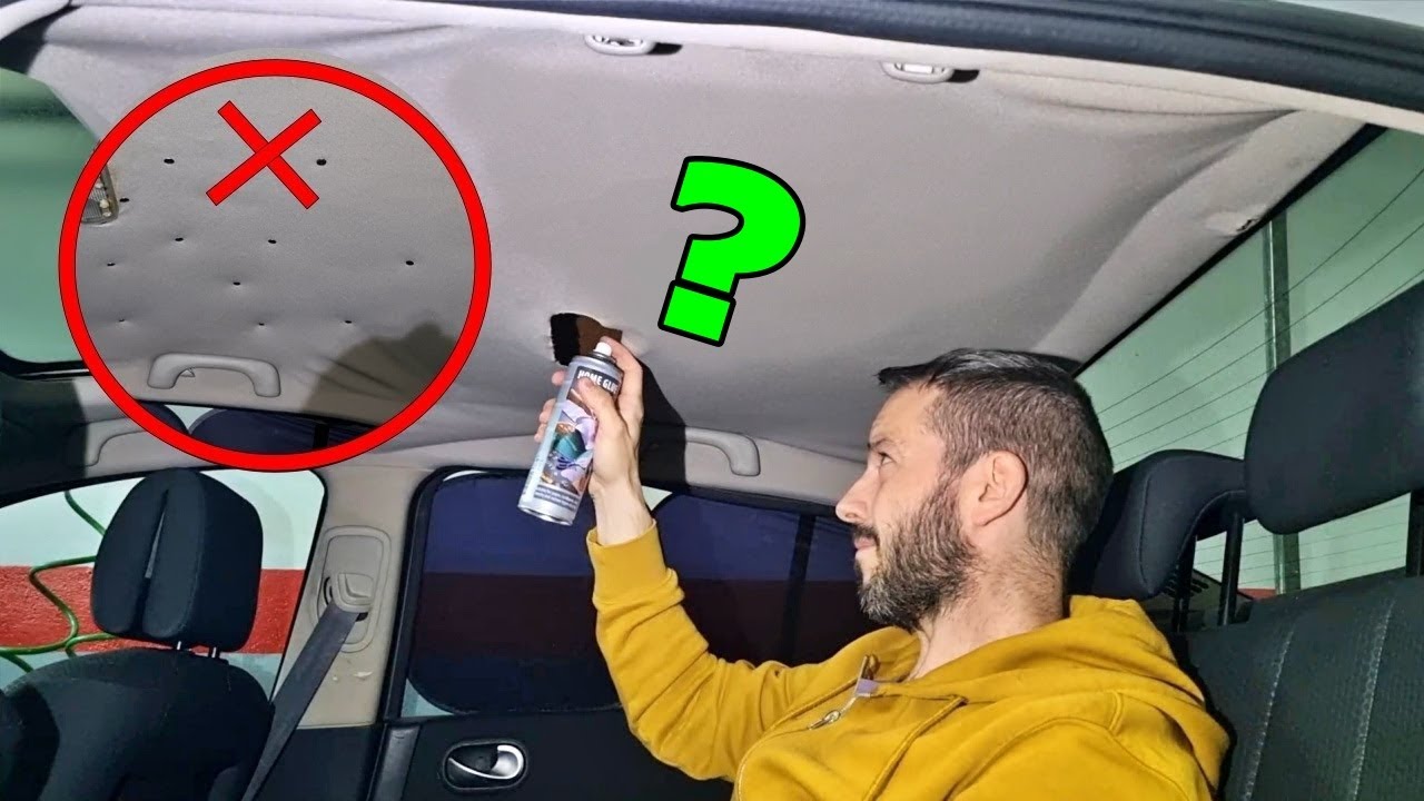 Reparación Techo caído del coche rápido y fácil / cielo del auto despegado