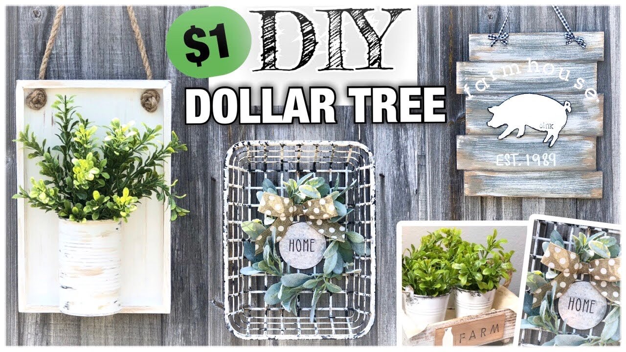 DOLLAR TREE DIY RUSTIC FARMHOUSE HOME DECOR | DOLLAR STORE ROOM DECOR ON A BUDGET | HOME DECOR IDEAS