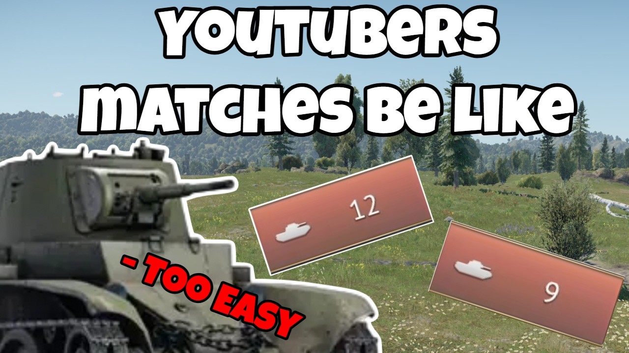 Матчи ютуберов War Thunder выглядят примерно так: