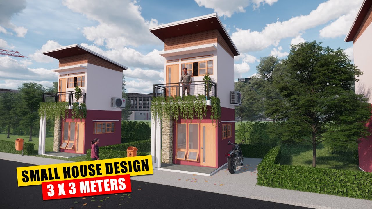 Tiny House Design (3 x 3 Meter) Industrial Style