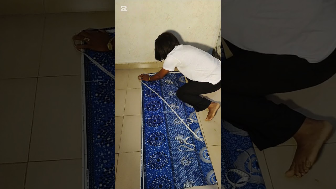 Cutting of Bubu with front and back v neck line 