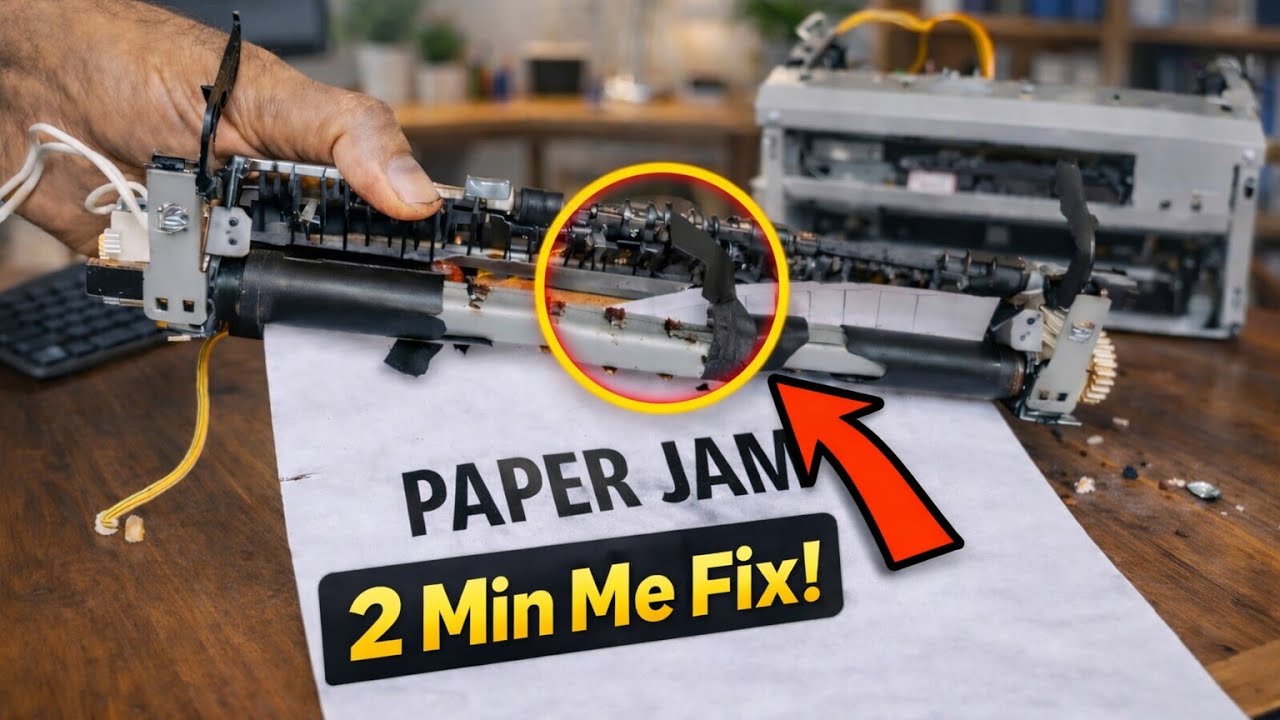 How to Fix Paper Jam in HP LaserJet P1108 plus Step-by-Step Guide|HP LaserJet P1108 Paper Jam fuser