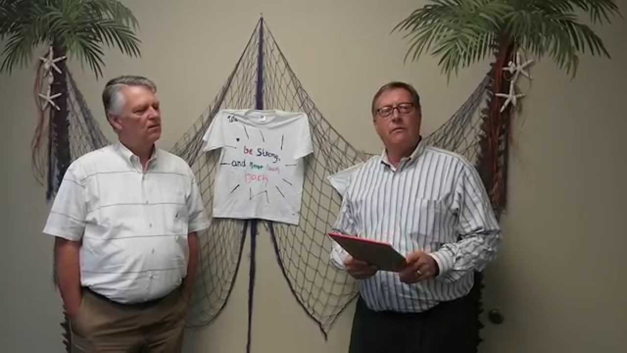 Paul Friedlander and Rick Hess thank Paul 4 Pasco Kids Supporters