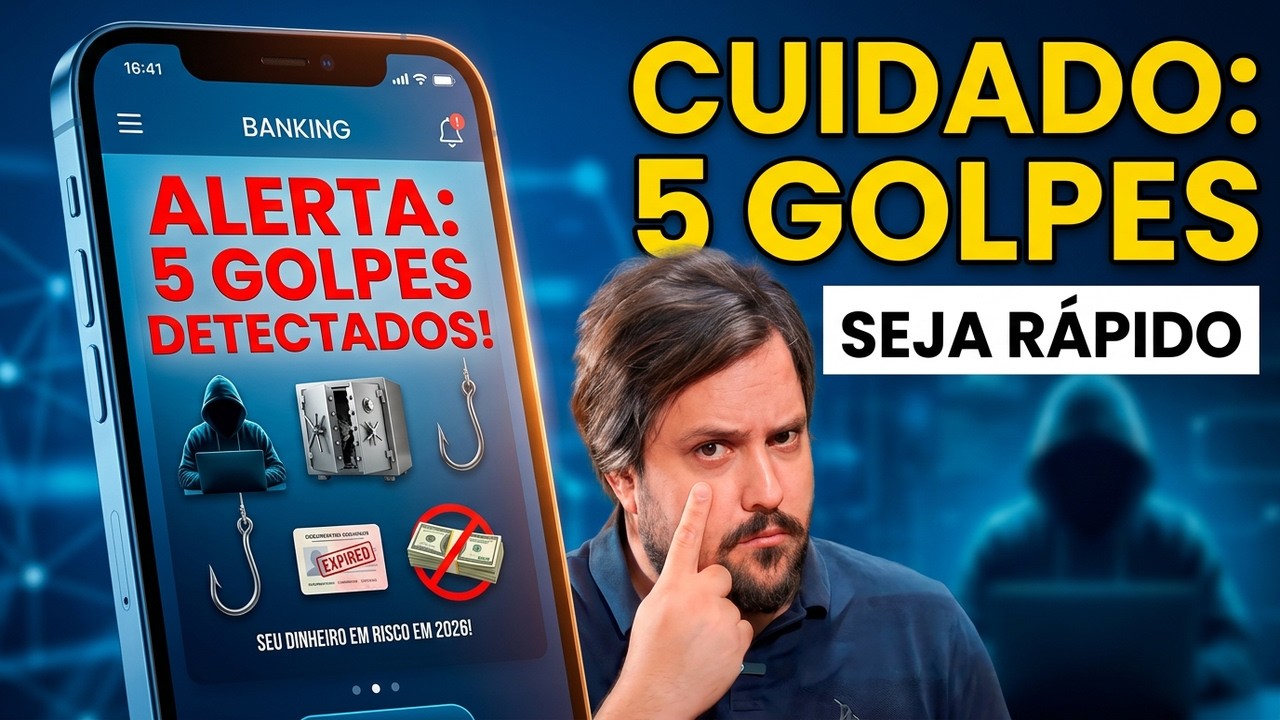 Cuidado com os 5 Golpes que Vão Roubar Muito Dinheiro em 2026!