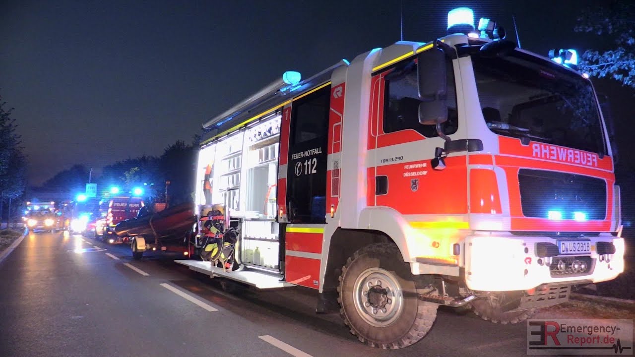[DRAMATISCHER BADEUNFALL IN NEUSS] - Person untergegangen & von Tauchern gerettet - Gro&szlig;einsatz -