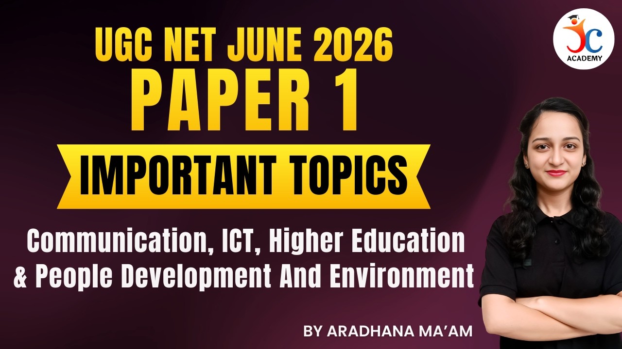 UGC NET Paper 1 Important Topics | UGC NET Paper 1 Preparation by Aradhana Mam | UGC NET June 2026