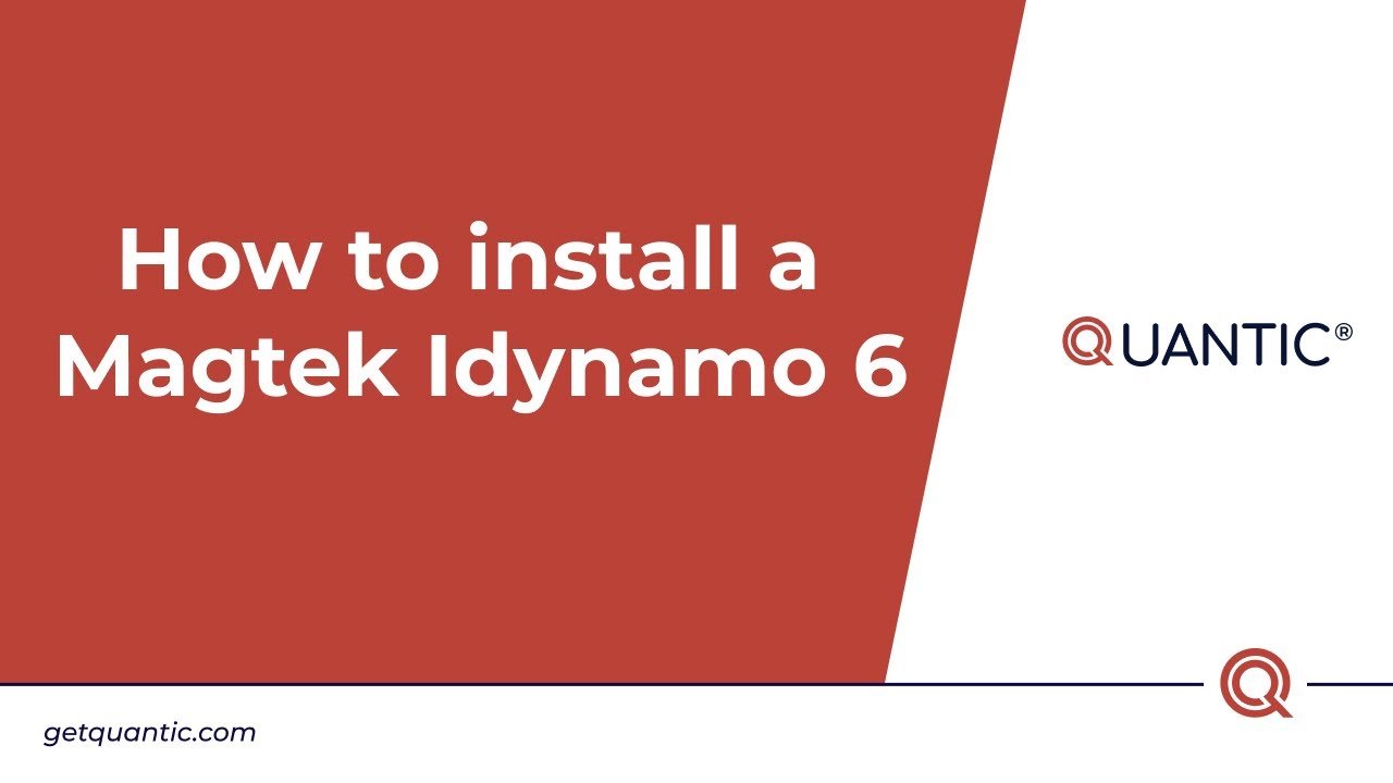 Quantic POS - How to install a Magtek Idynamo 6