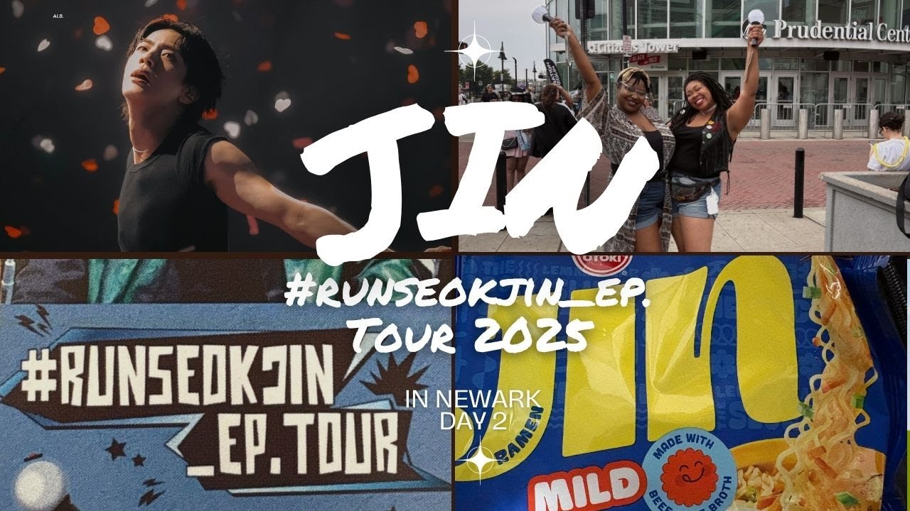 JIN Concert Vlog 🔥| #RUNSEOKJIN_EP. TOUR 2025 in Newark: Day 2
