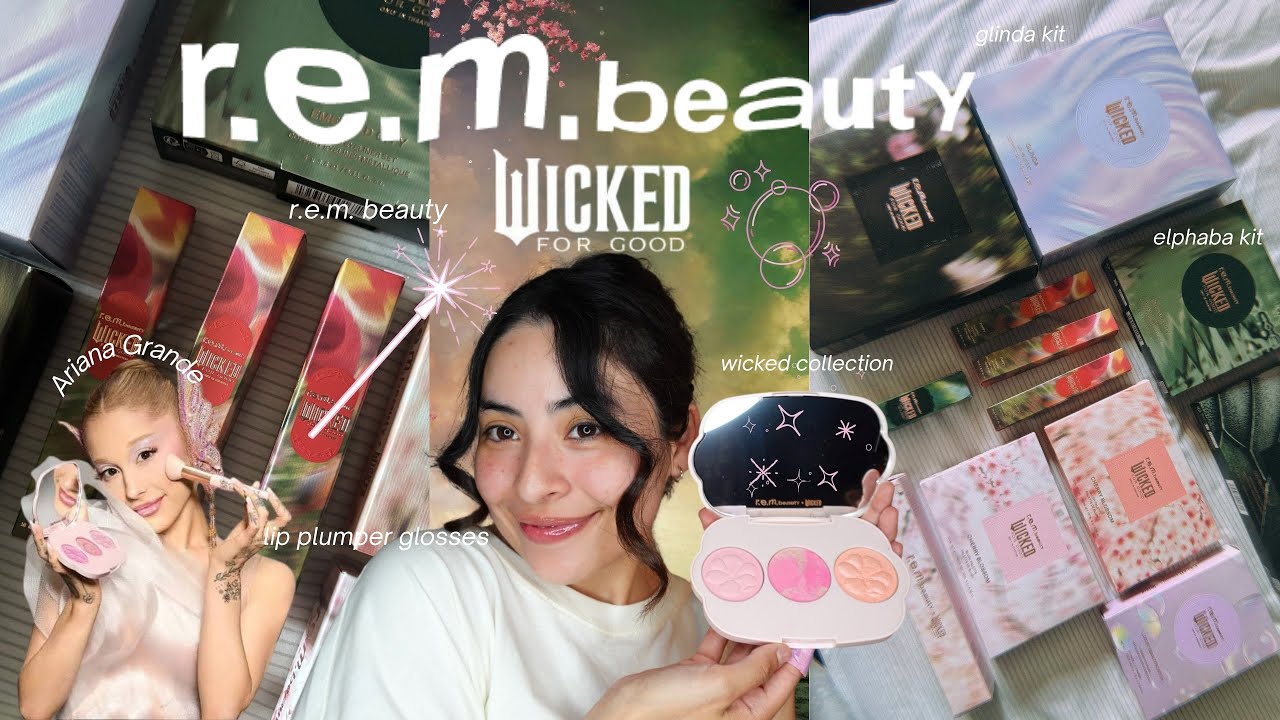 r.e.m. beauty x Wicked collection UNBOXING & REVIEW ✨💚🩷🫧