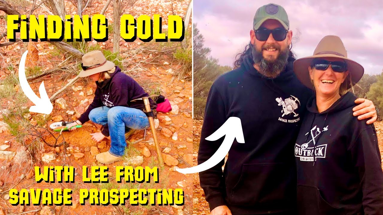 We all find good gold! Metal detecting for gold nuggets with Lee from Savage Prospecting