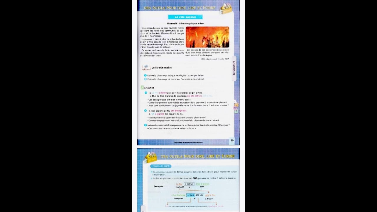 LA FORME PASSIVE ( 3AM / Projet 1 / Séquence 2 : Grammaire )