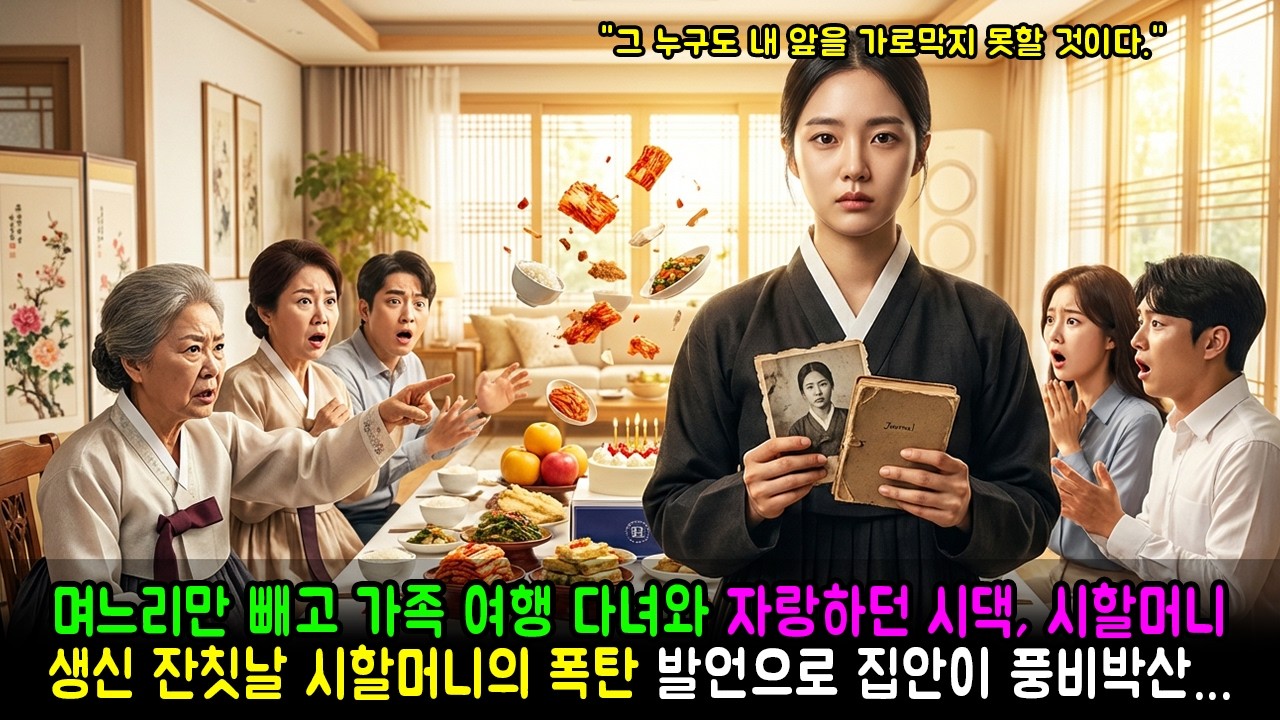 며느리만 빼고 가족 여행 다녀와 자랑하던 시댁, 시할머니 생신 잔칫날 시할머니의 폭탄 발언으로 집안이 풍비박산... | 반전사연 | 감동사연 | 노후사연 | 막장사연